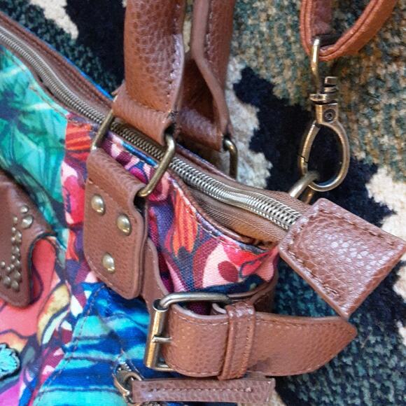 Desigual Christian Lacroix Bohemian Say Something Nice Rose Crossbody Handbag - Picture 11 of 16